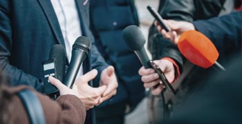 Photo of a press conference